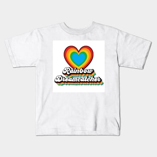 Rainbow Dreamcatcher Heart Kids T-Shirt